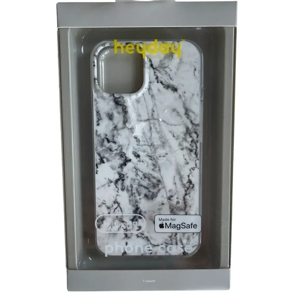 Heyday Phone Case for Apple iPhone 13 with MagSafe - White Marble - New in Box